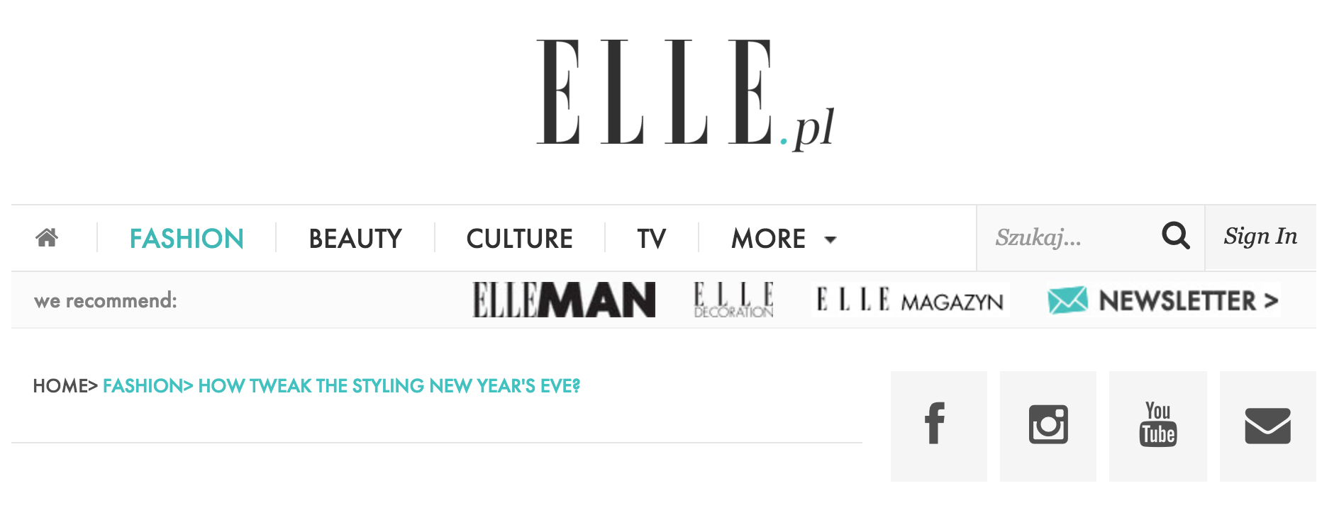 Elle Magazine Online