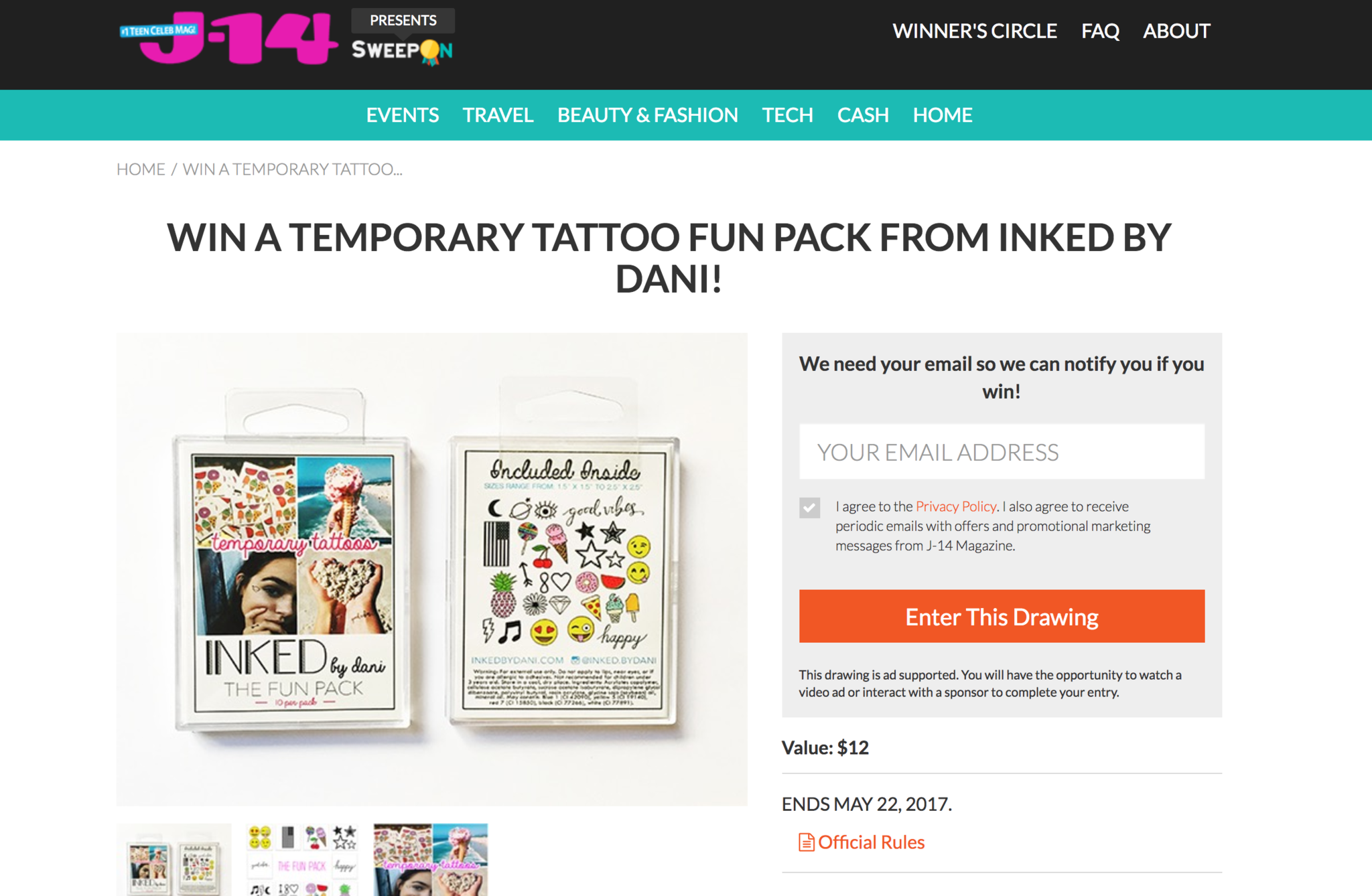 J-14 Magazine Spring Giveaway