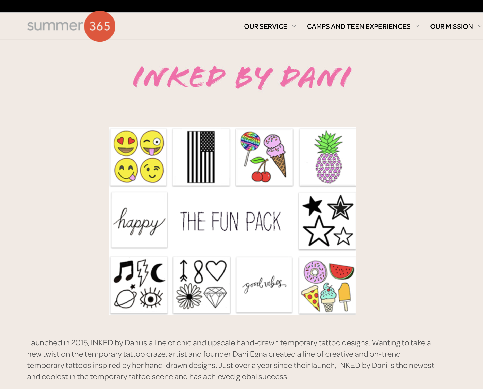 Summer 365 Camp Visiting Day Gift Guide