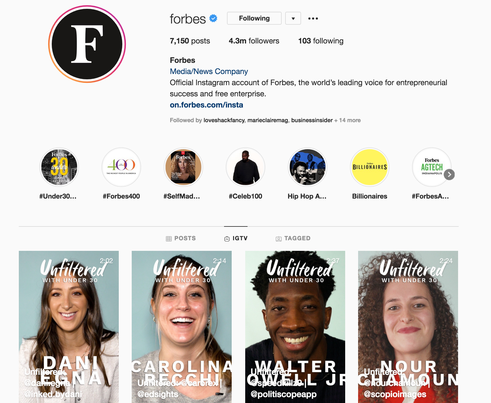 Forbes: Unfiltered Video Series