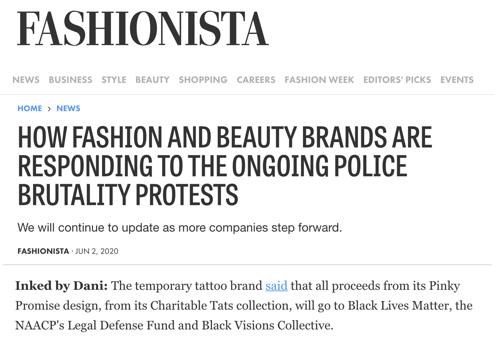 FASHIONISTA