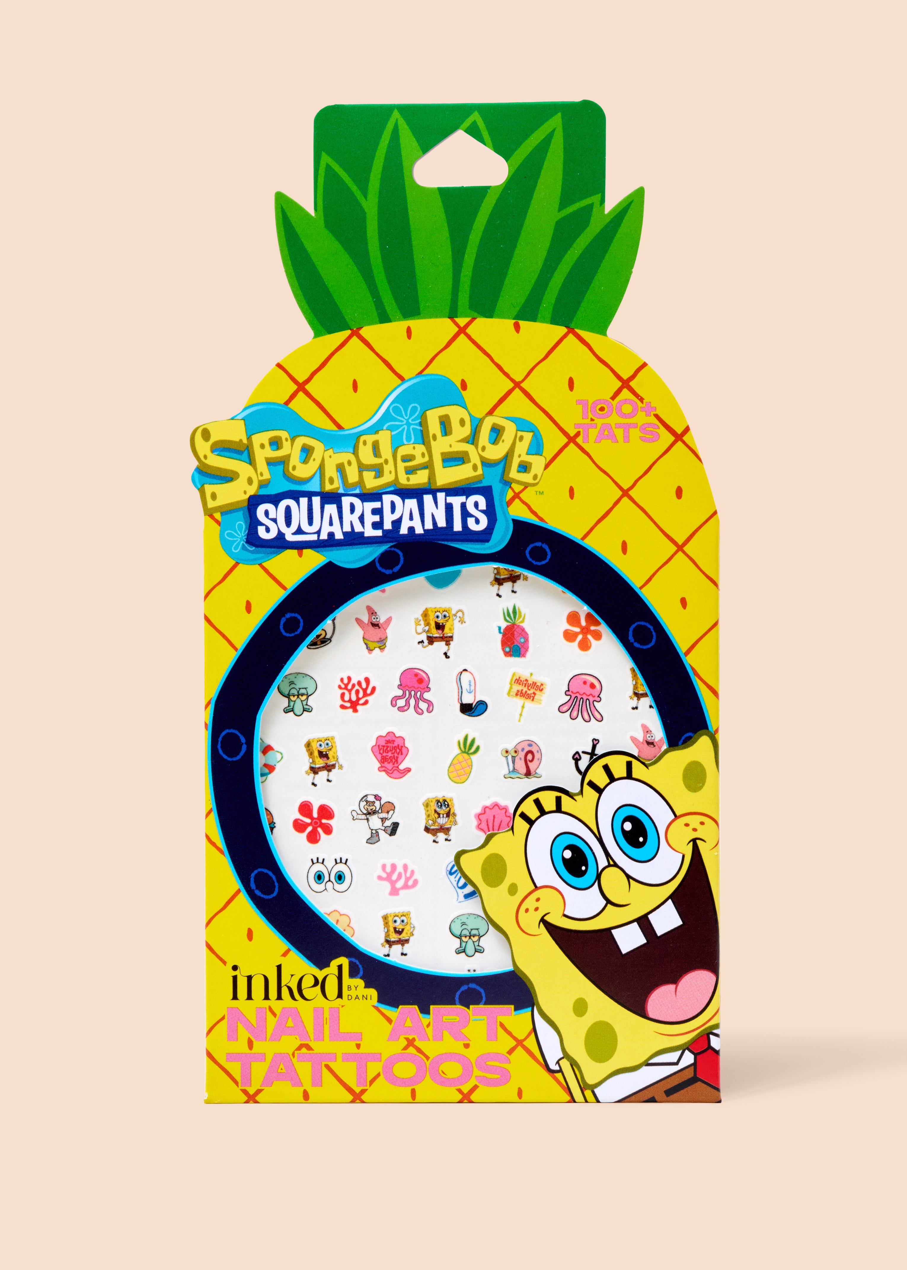INKED by Dani x Spongebob Pineapple Nail Art
