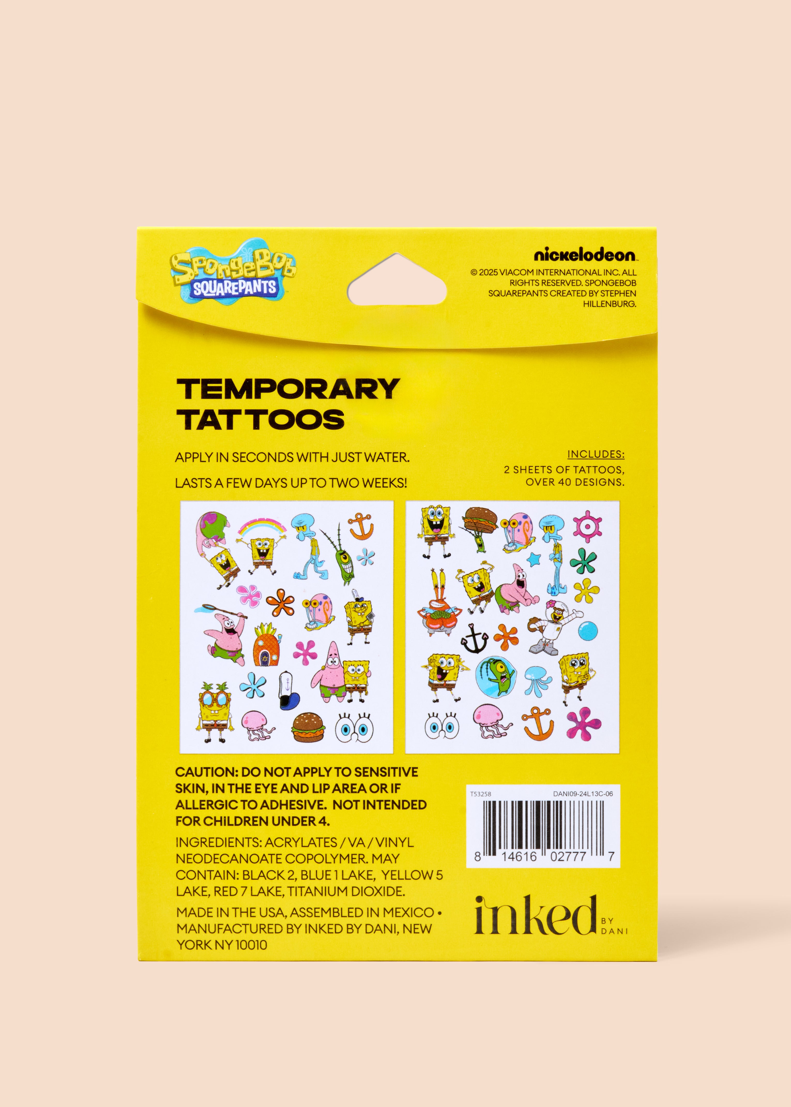 INKED by Dani x Spongebob: Best Day Ever Tattoos