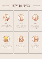 Paradise Pack Temporary Tattoos