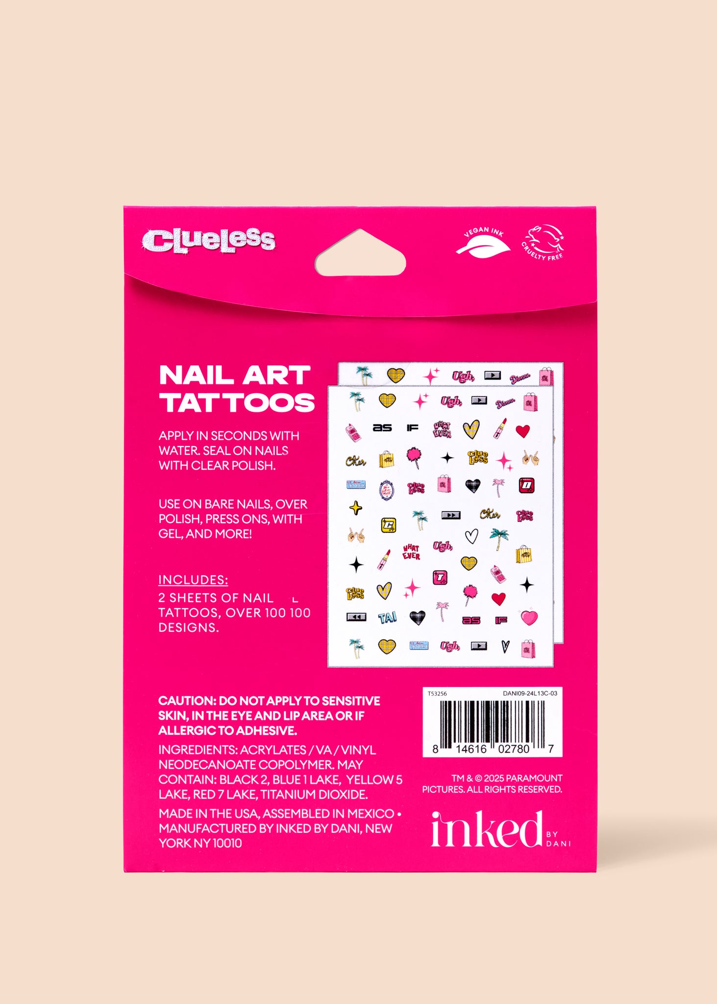 INKED by Dani x Clueless: Whatever Nail Art