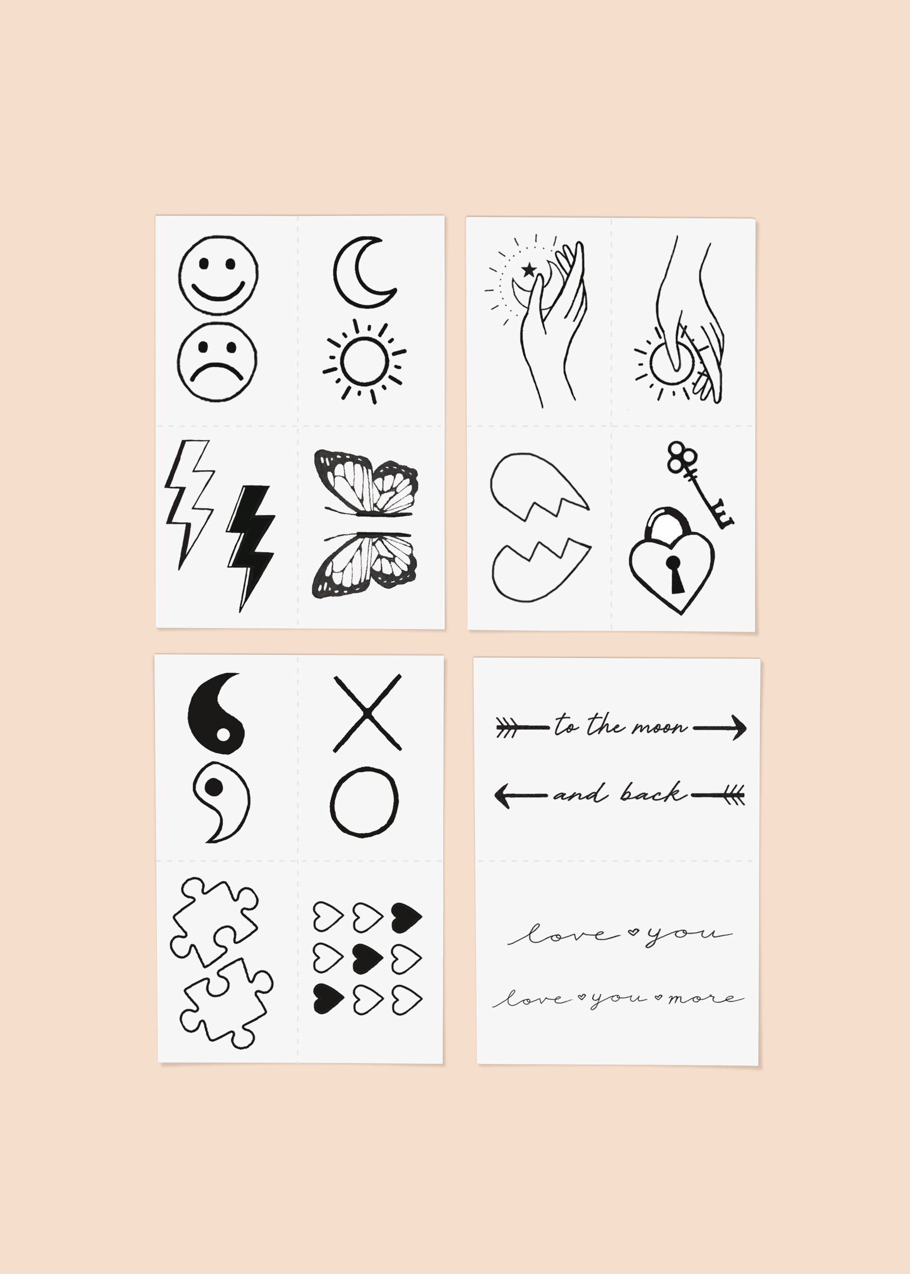 Bride to Be Bundle Temporary Tattoos