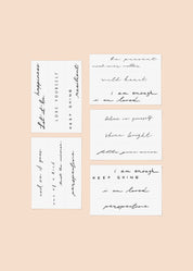Affirmation Bundle Temporary Tattoos
