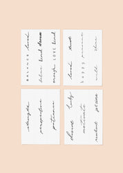 Statement Pack Temporary Tattoos