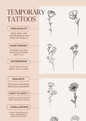 Paradise Pack Temporary Tattoos