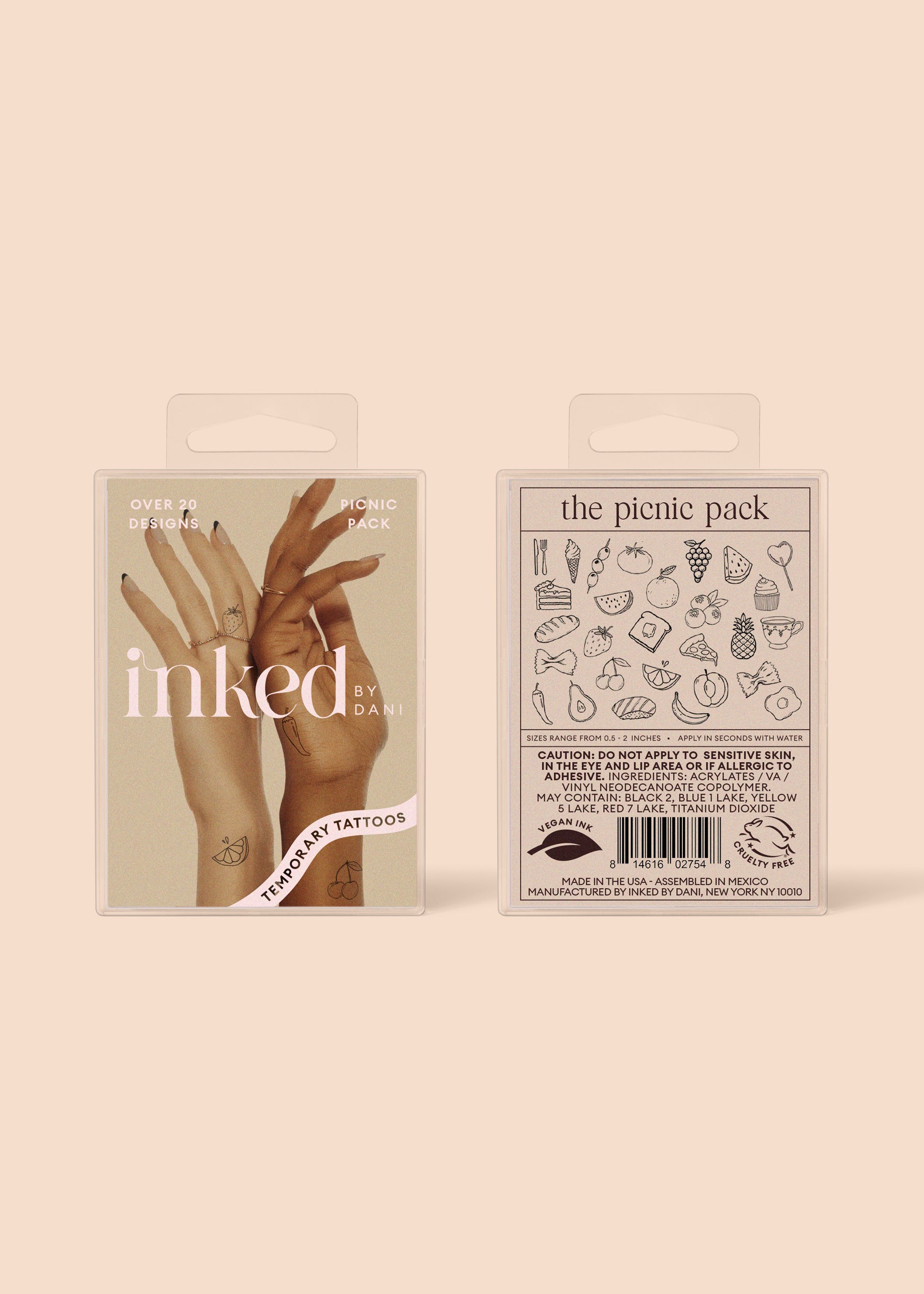 Picnic Pack Temporary Tattoos