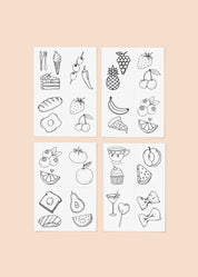 Picnic Pack Temporary Tattoos