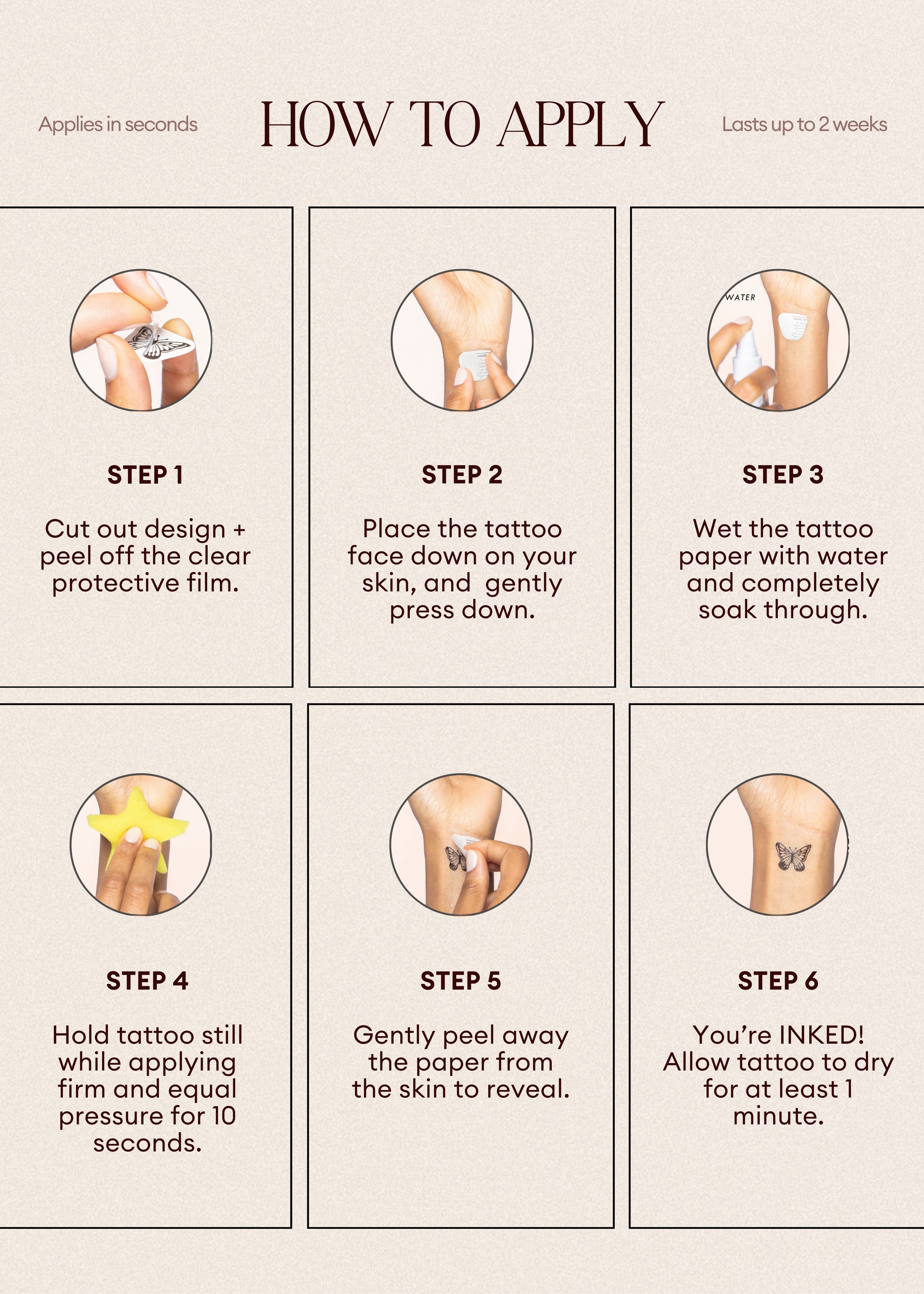 Statement Pack Temporary Tattoos