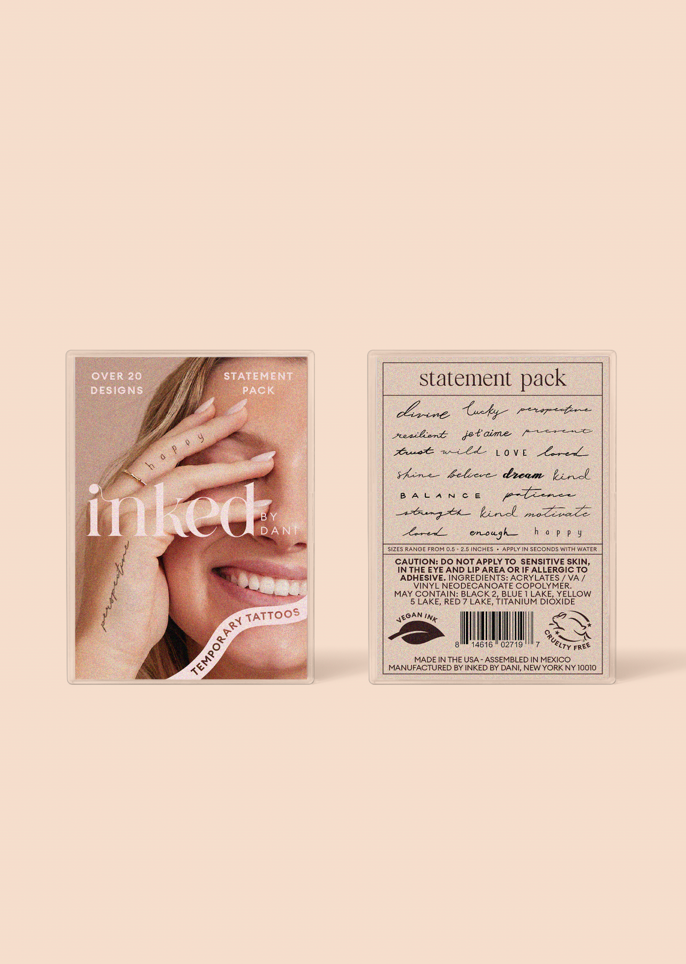 Statement Pack Temporary Tattoos