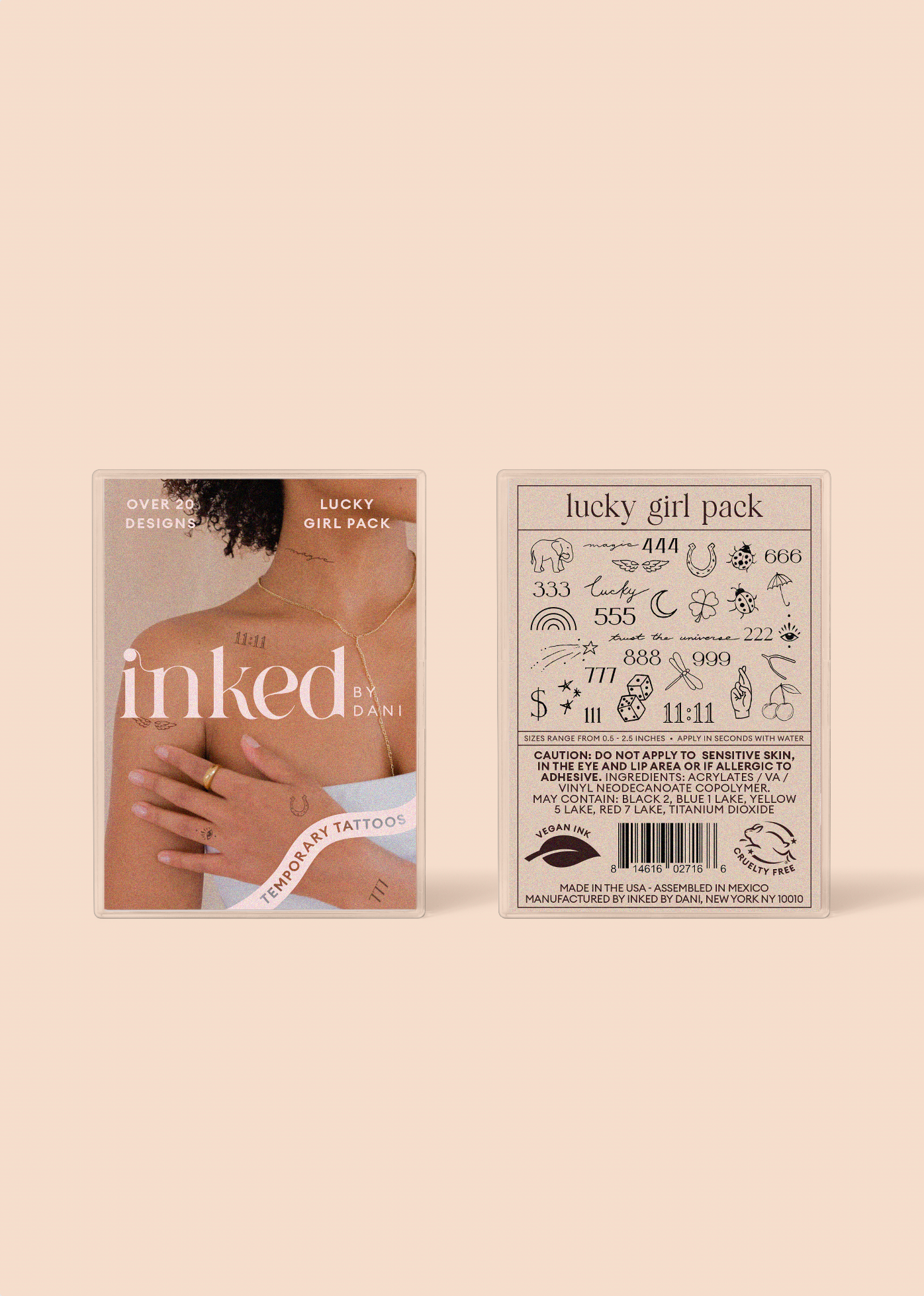 Lucky Girl Temporary Tattoos