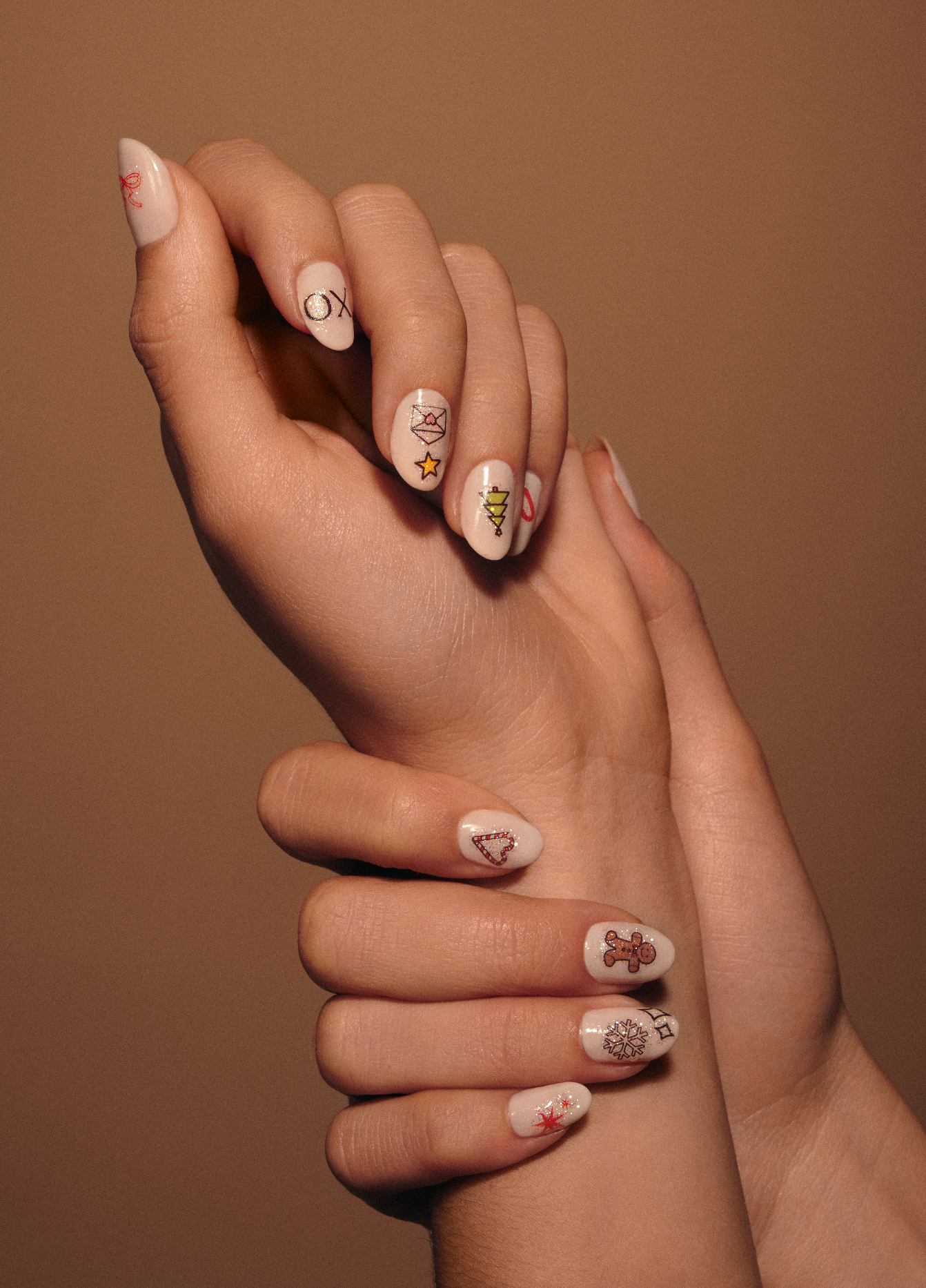 Happy + Merry Nail Art