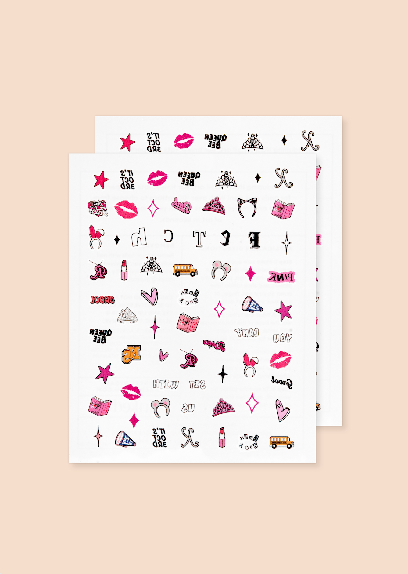 INKED by Dani x Mean Girls: Fetch Nail Art