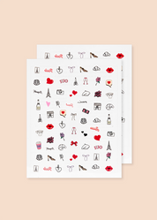 INKED by Dani x Emily in Paris: Amour Nail Art