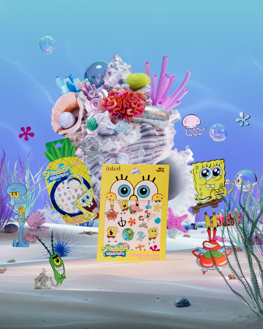 INKED by Dani x Spongebob: F.U.N Tattoos