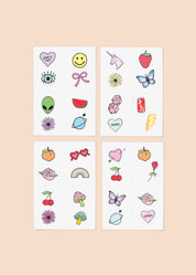 Retro Littles Pack Temporary Tattoos