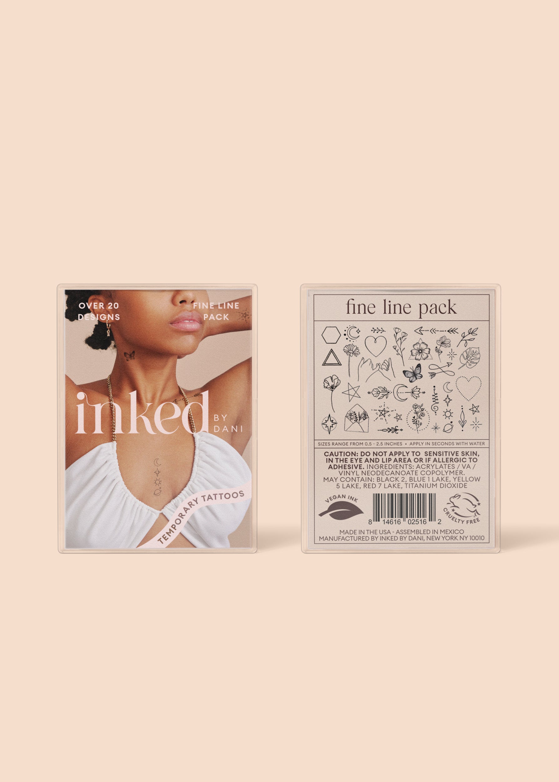 Fine Line Temporary Tattoos