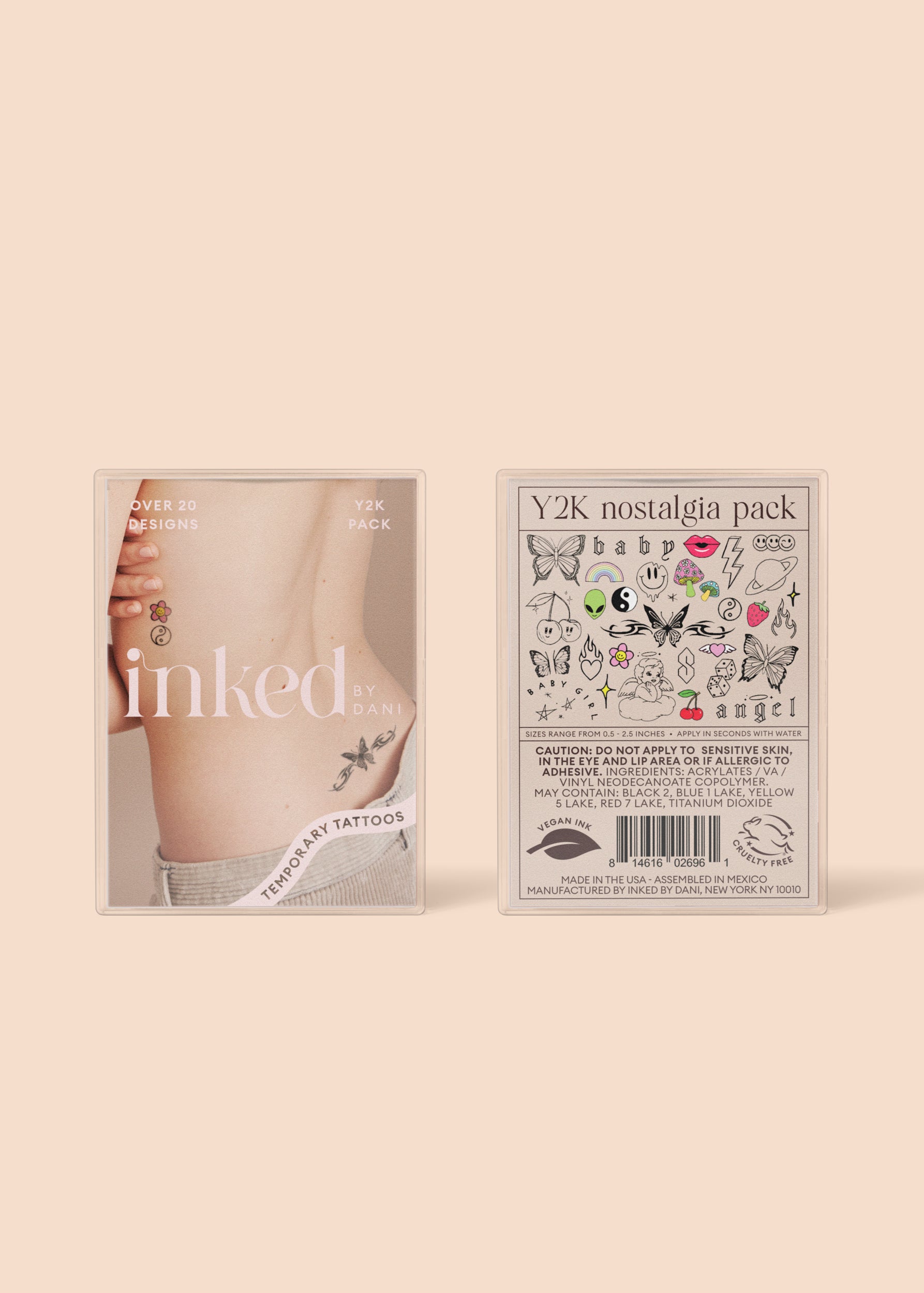 Y2K Nostalgia Temporary Tattoos