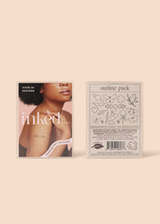 Outline Pack Temporary Tattoos