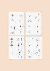 Celestial Pack Temporary Tattoos