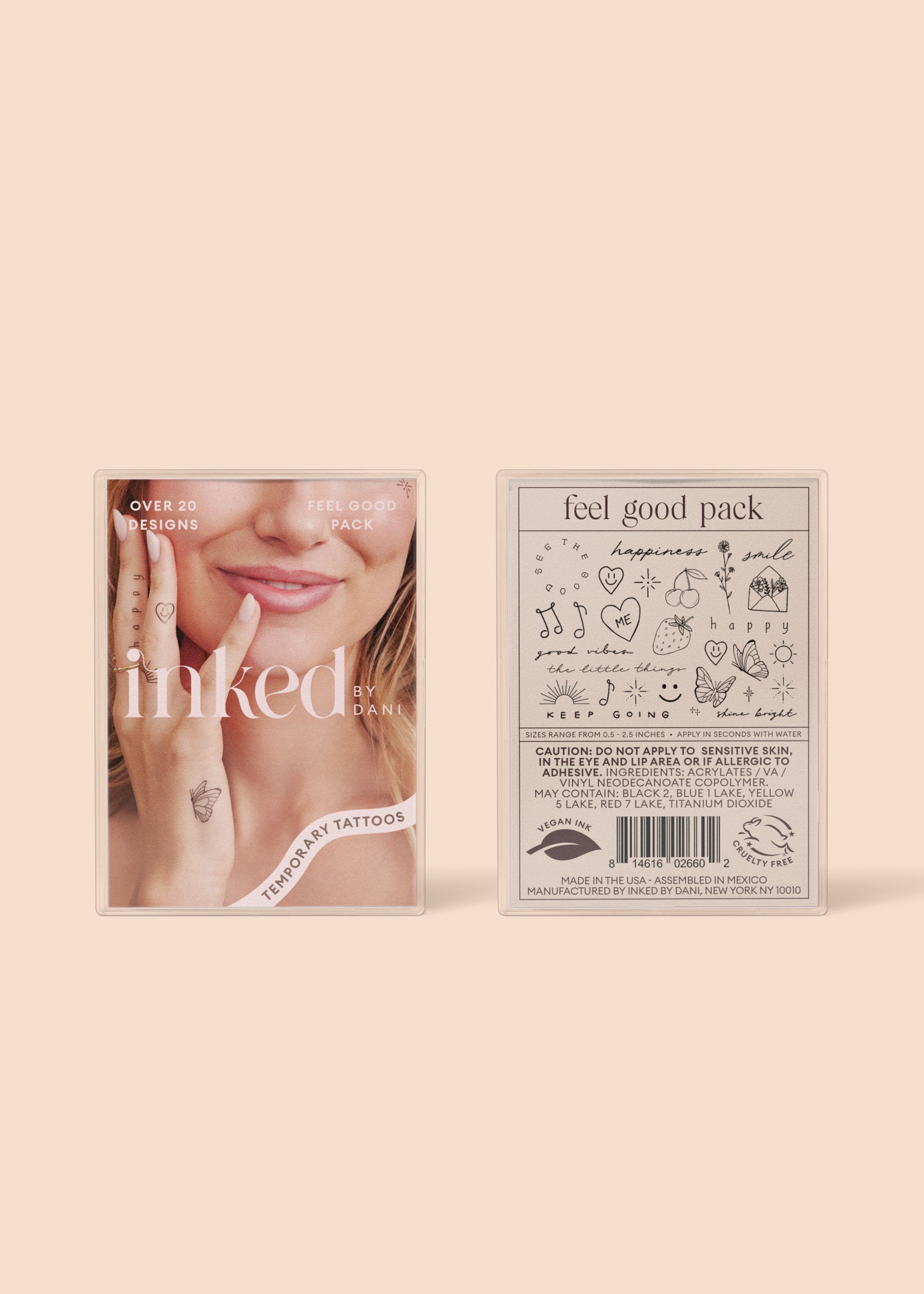 Feel Good Pack Temporary Tattoos