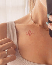 Red Ink Temporary Tattoos